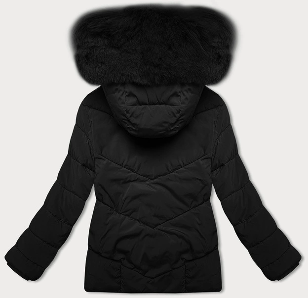 Luźna przejściowa kurtka damska bombka J Style czarna (16M9181-392)