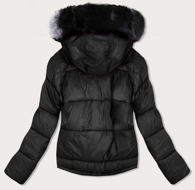 DWUSTRONNA KURTKA DAMSKA GRAFITOWA (B9555)