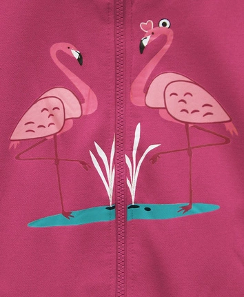 BLUZA Z FLAMINGAMI RÓŻOWA (X1925X)