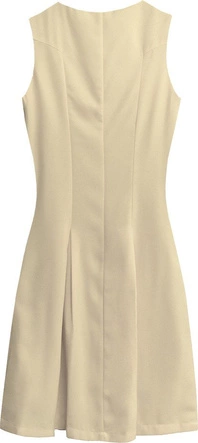 ROZKLOSZOWANA SUKIENKA BEŻOWA (6111)