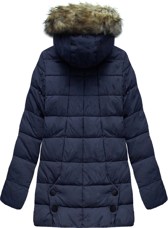 PIKOWANA KURTKA Z KAPTUREM GRANATOWA (1994)