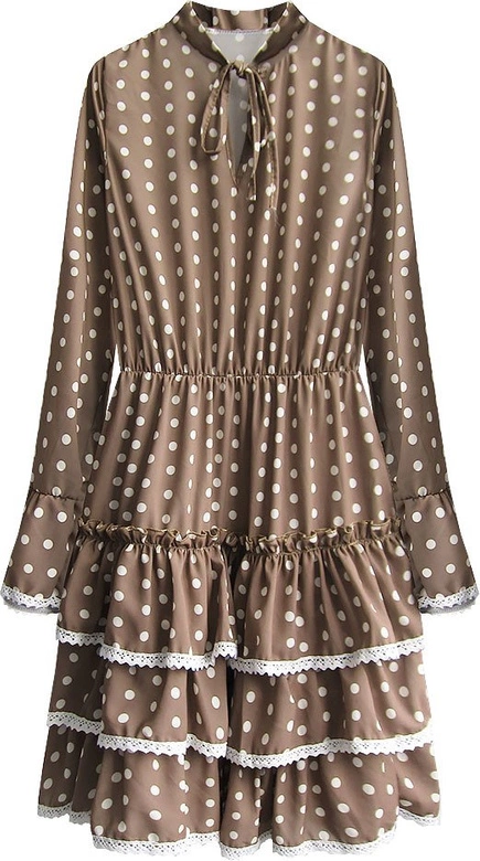 SUKIENKA W GROCHY BRĄZOWA (472ART)