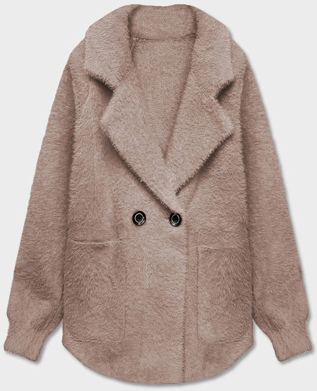 Krótka narzutka alpaka beżowa (CJ65)