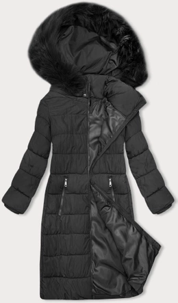 Zimowa kurtka damska z kapturem J Style grafitowa (16M9126-105)