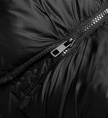 Długa kurtka zimowa damska czarna (23070-1)