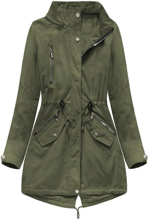 DWUSTRONNA PARKA Z KAPTUREM KHAKI (W0233BIG)