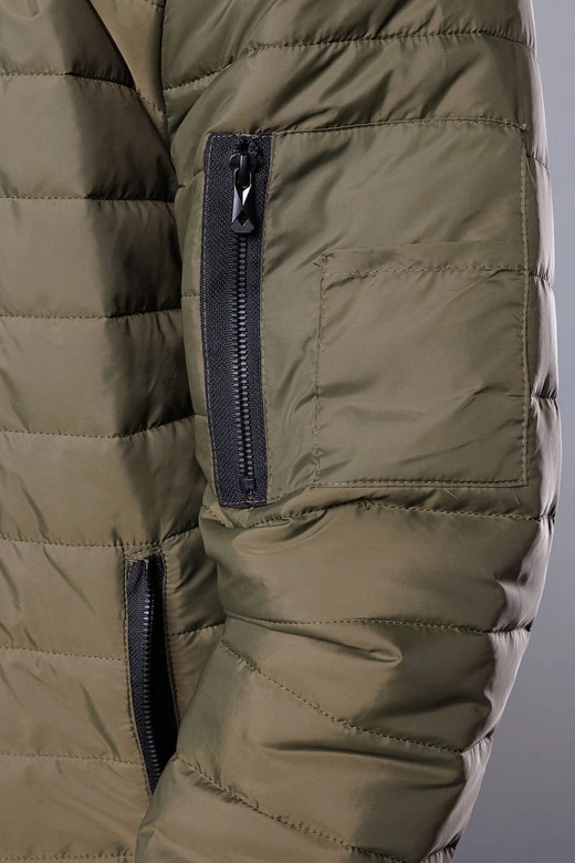 Pikowana bomberka męska khaki (MY02-3)