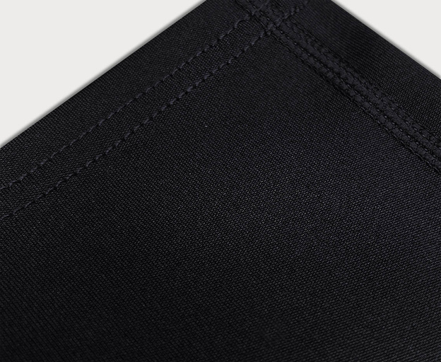 Legginsy damskie z ozdobnymi szwami czarne (54460)