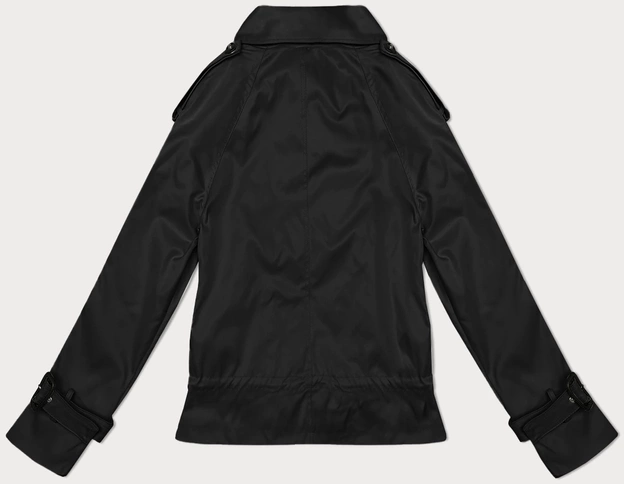 Kurtka z klapami na podszewce czarna (1802#-1)