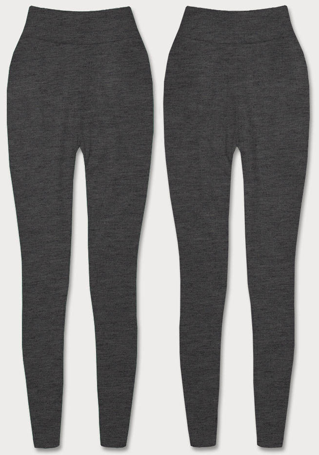 Grube bawełniane legginsy szary ciemny (YW01002-A2)
