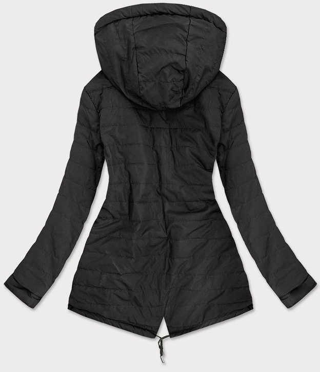 DWUSTRONNA KURTKA DAMSKA KHAKI-CZARNA (W505)