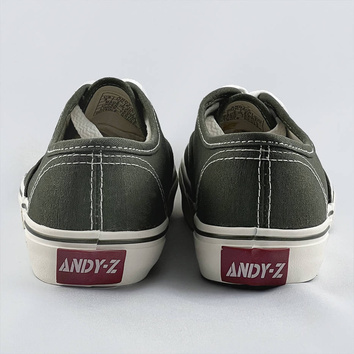 Sznurowane tenisówki damskie khaki (a8865)