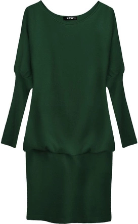 SWETERKOWA TUNIKA BUTELKOWA ZIELEŃ (1533/1)