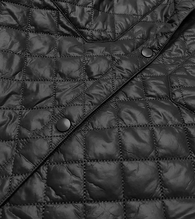 Cienka kurtka damska z kołnierzem czarna (jin225)