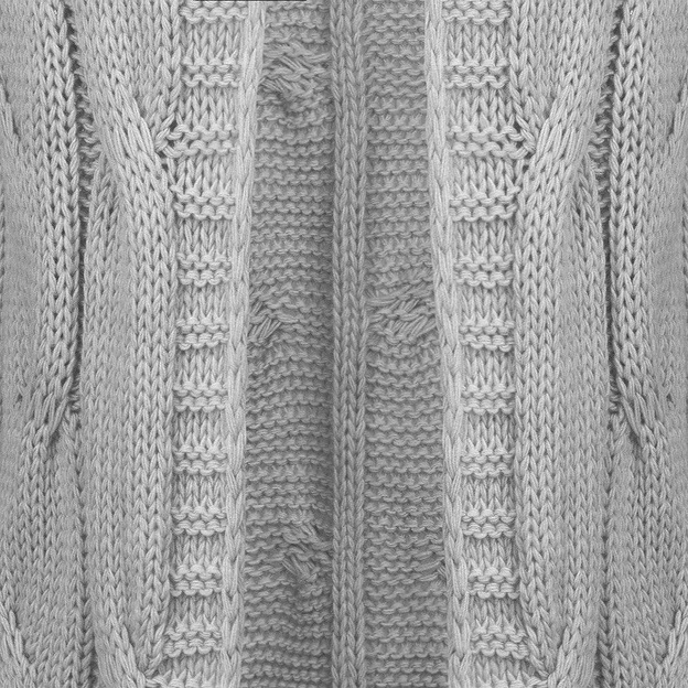 SWETER O GRUBYM SPLOCIE JASNOSZARY (115ART)