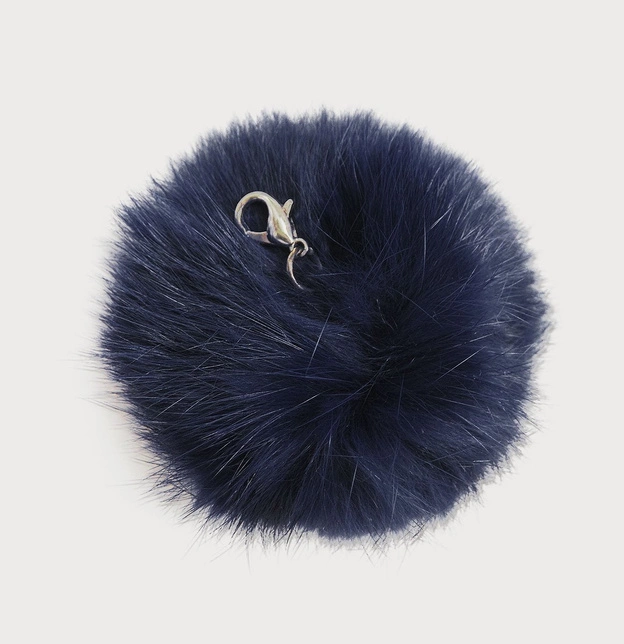 Zimowa kurtka damska z odpinanymi rękawami granatowa (w761)