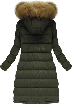 DWUSTRONNA KURTKA DAMSKA ZIMOWA Z KAPTUREM CZARNA (W707)