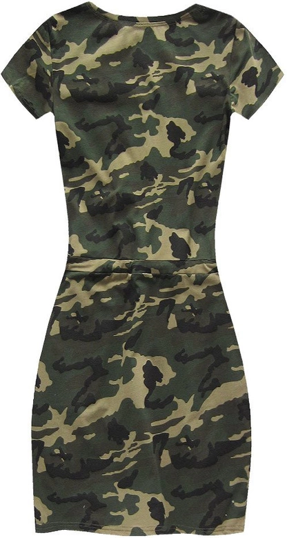BAWEŁNIANA SUKIENKA W MORO KHAKI (A20)