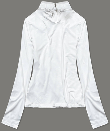 Elegancka bluzka z kołnierzykiem ecru (8522/3)