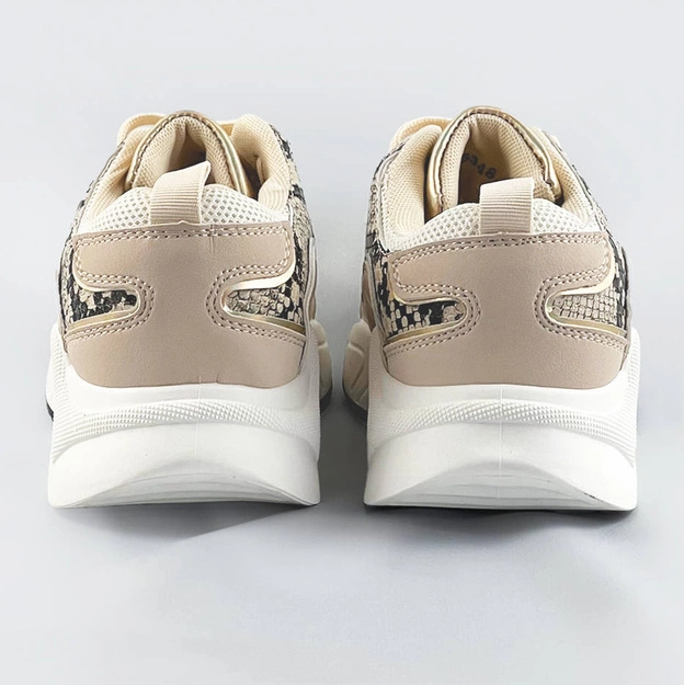 Sportowe buty damskie beżowe (6348)