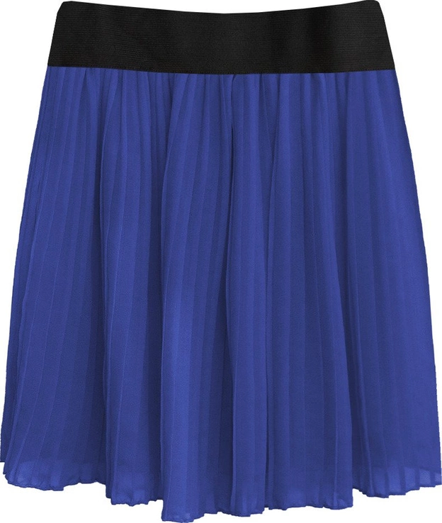 PLISOWANA SPÓDNICA MINI CHABROWA (9228/4)