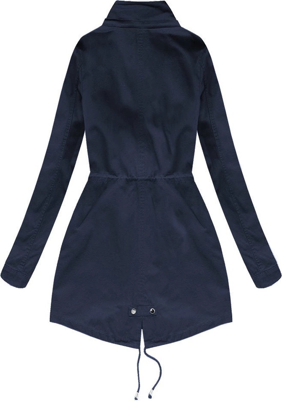 BAWEŁNIANA PARKA Z KAPTUREM GRANATOWA (1801)