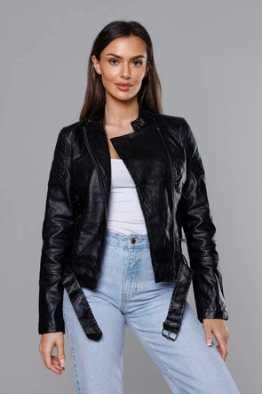 Ramoneska ze stójką czarna (HM39)