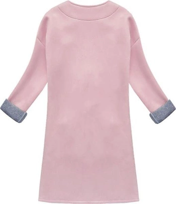 NARZUTKA AŻUROWA ZAMSZOWA RÓŻOWA (8060-10)