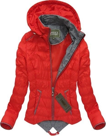 KURTKA Z NIEREGULARNYM DOŁEM POMARAŃCZOWA (W702)