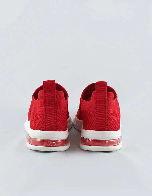 Wsuwane sportowe buty damskie czerwone (ldh886)