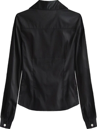 KOSZULA Z MARSZCZENIAMI CZARNA (1147)