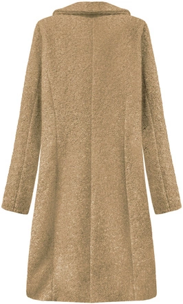 DWURZĘDOWY PŁASZCZ BARANEK CIEMNOBEŻOWY (18760)