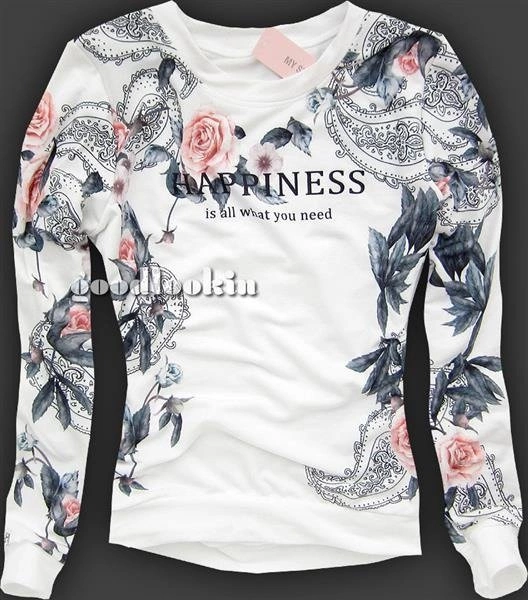 BIAŁA BLUZA GLAMOUR MY STYLE (91)