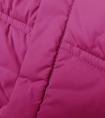 Luźna kurtka damska z kapturem neonowy róż (8118)