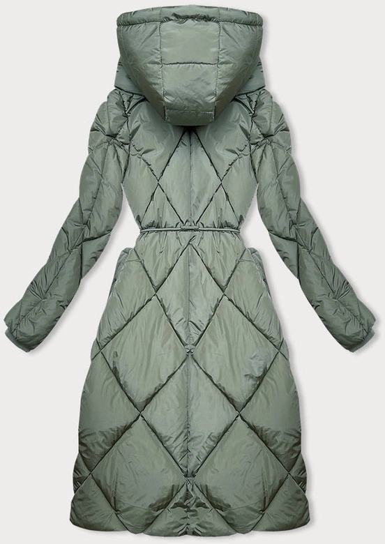 Zimowa kurtka z kołnierzem khaki (LHD-23021)