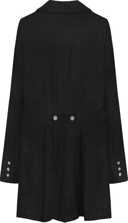 CIENKI PŁASZCZYK CZARNY (1295)