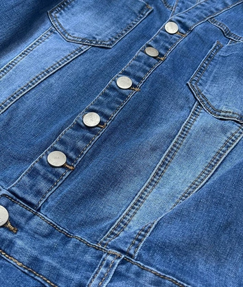 JEANSOWA SUKIENKA PLUS SIZE NIEBIESKA (GD6627)