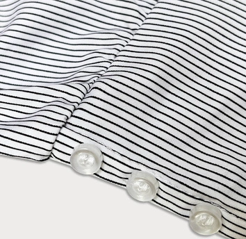 Bluzka z kołnierzykiem biała (SST2030D)