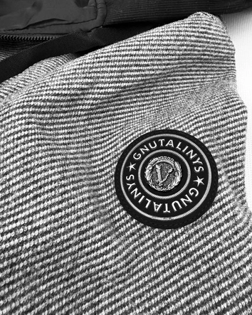 Cienka kurtka damska na podszewce S'West czarna-paseczki (B8541-1)