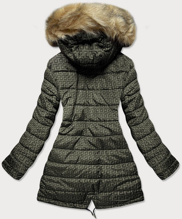 Dwustronna kurtka damska zielona (w555)