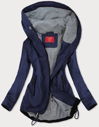 LEKKA KURTKA TYPU PARKA GRANATOWA (TLR201)