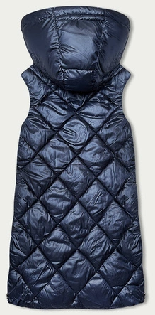 Pikowany bezrękawnik damski granatowy (YP-22069-2)