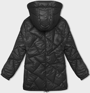 Damska kurtka zimowa pikowana czarna (5M3189-392)