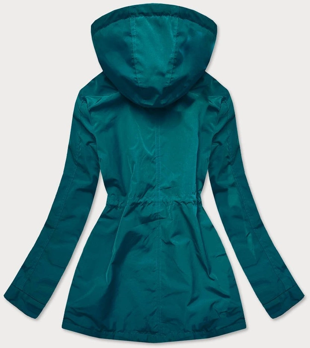 KURTKA PARKA DAMSKA Z KAPTUREM MORSKA (6364)