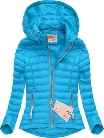 LEKKO PIKOWANA KURTKA TURKUSOWA (W330)