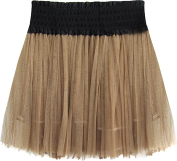 PLISOWANA SPÓDNICA MINI KARMELOWA (311ART)