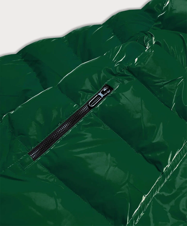 Damska kurtka pikowana zielona (w807#)