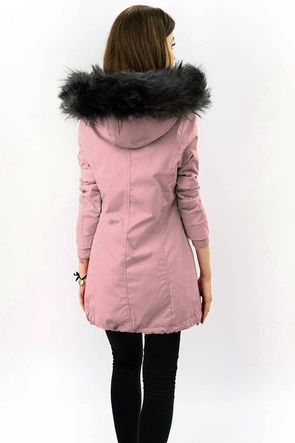 WODOODPORNA PARKA DAMSKA RÓŻOWA (M-923)