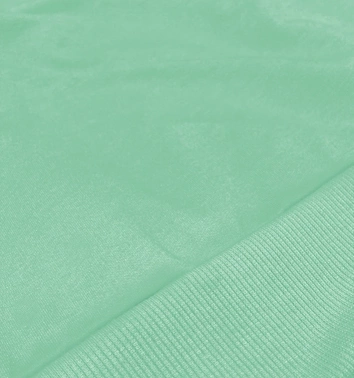 Cienka krótka bluza dresowa damska miętowa (8B938-61)