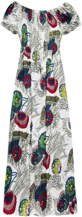 SUKIENKA Z ODKRYTYMI RAMIONAMI BIAŁA (71027#)